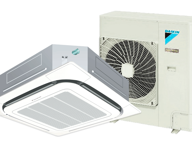 Ar-Condicionado Inverter Daikin Skyair Cassete 4 Vias 30.000 Btus Quente/Frio 220V