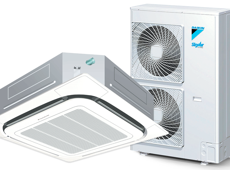 Ar-Condicionado Inverter Daikin Skyair Cassete 4 Vias 48.000 Btus Quente/Frio 220V