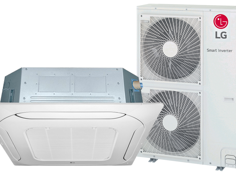 Ar-Condicionado Inverter LG Cassete 4 Vias 48.000 Btus Quente/Frio 220V